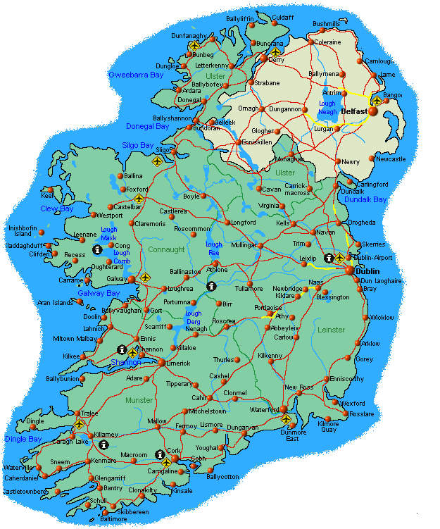 irlandkarte