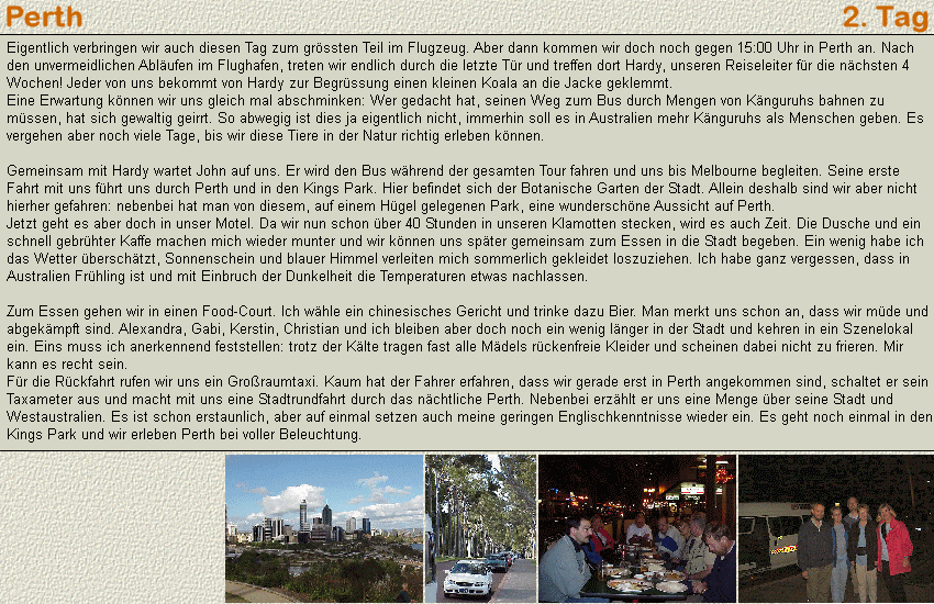 Bericht 2.Tag
