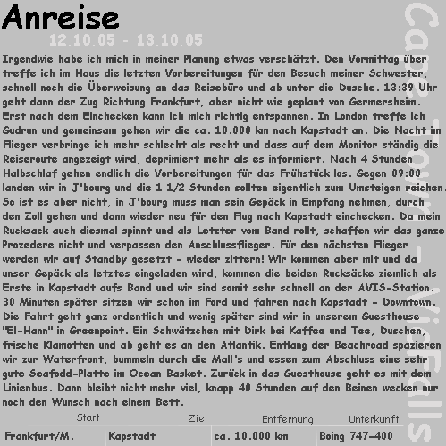 Anreise